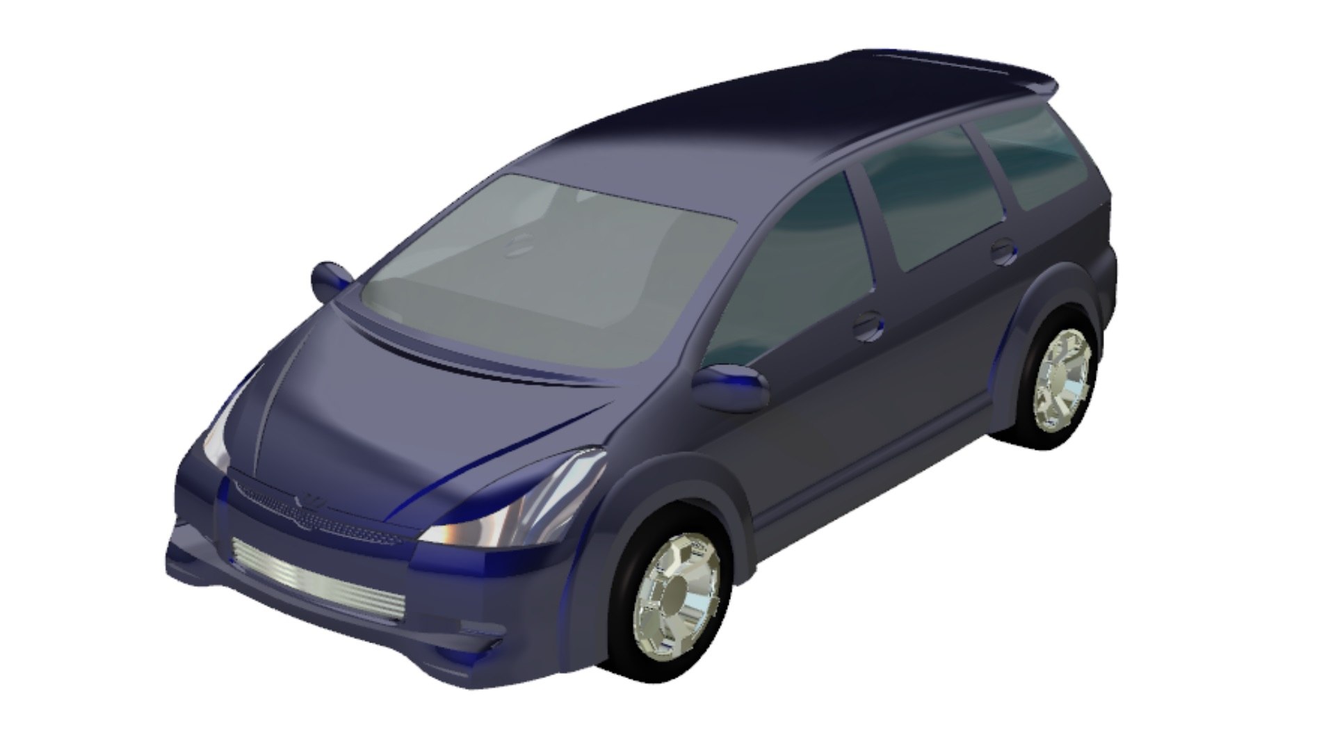 3D Model Minivan Vehicle - TurboSquid 2276638