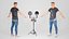 Joven deportivo en jeans listo para animación 115