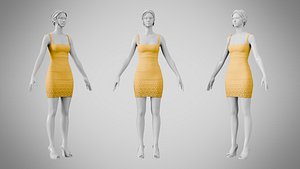 3D Dress 52 Amber