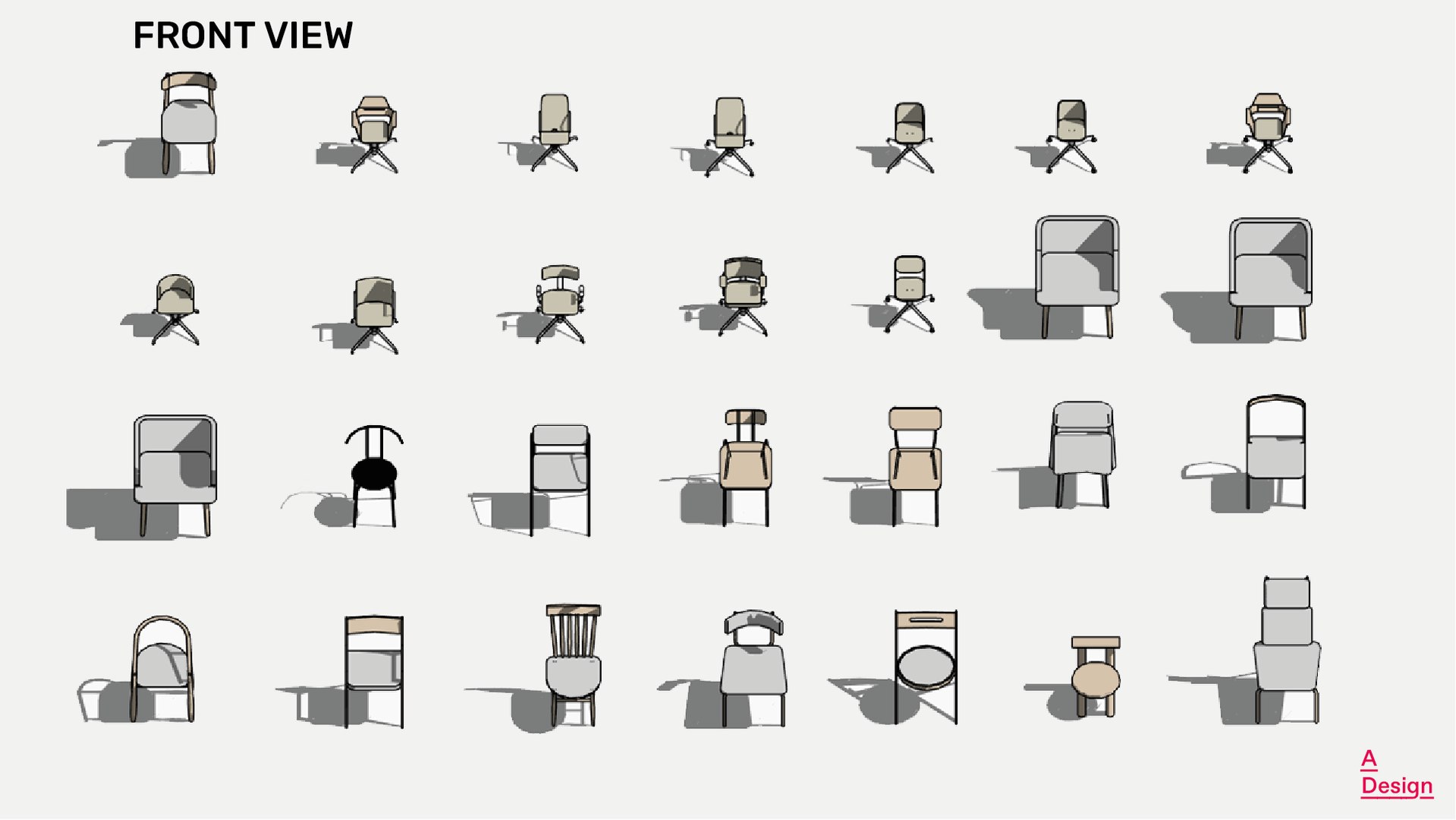 3D Model Chairs Pack Of Revit Families TurboSquid 2151418   Artboard6copy5 