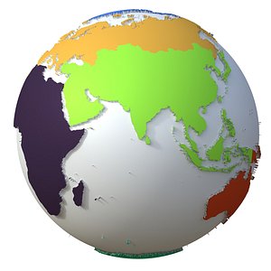Earth Continents Globe