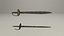 Pirate swords 3D model