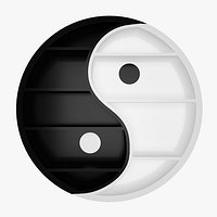 Bookshelf ying-yang