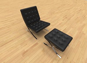 3D armchair barcelona