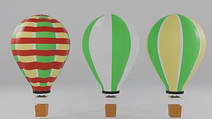Hot Air Balloon 3D model