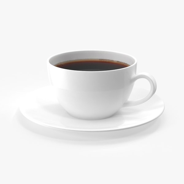 3d coffee cup 01 white model