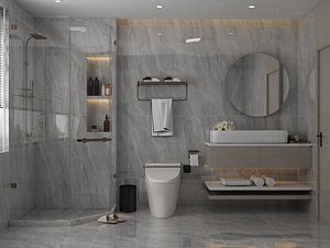 3D Modern Bathroom - 052 model