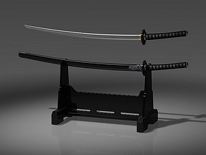3d sword japanese japan model
