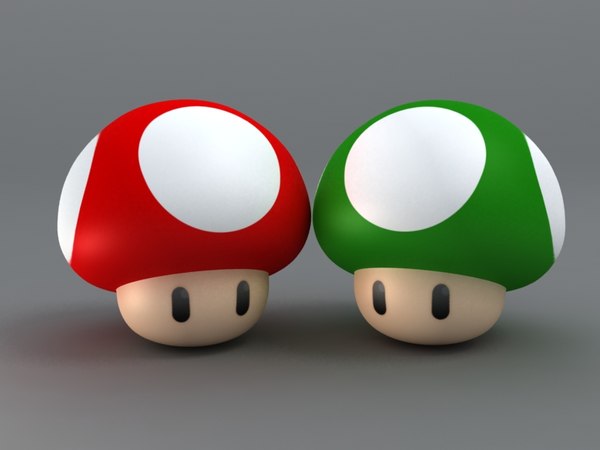 Mario Mushroom 3d Models For Download Turbosquid 1725