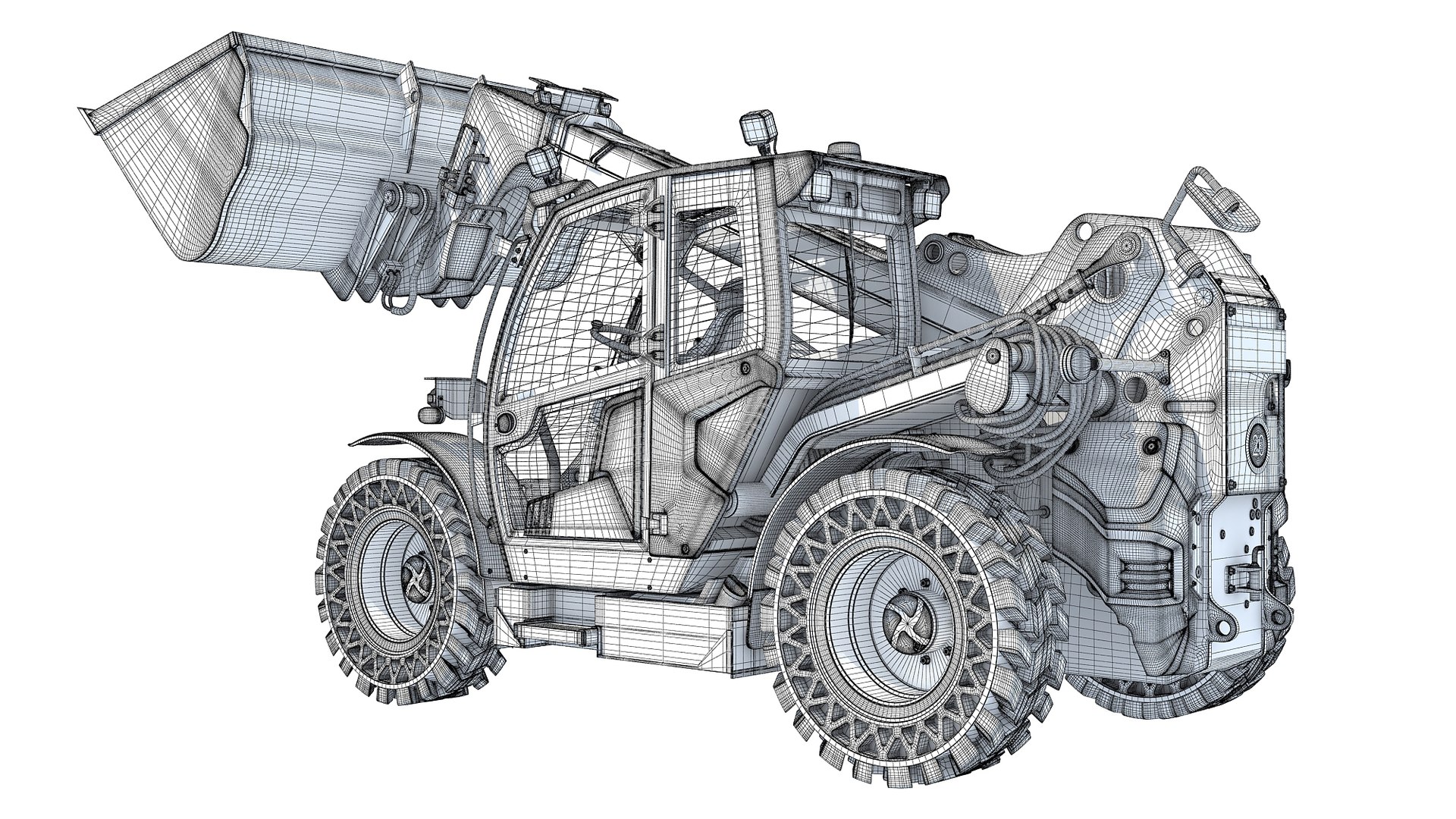 Telescopic Telehandler Forklift Model - TurboSquid 2428337