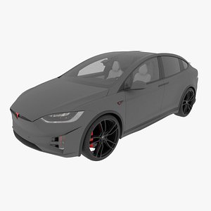 Tesla model X 3D model