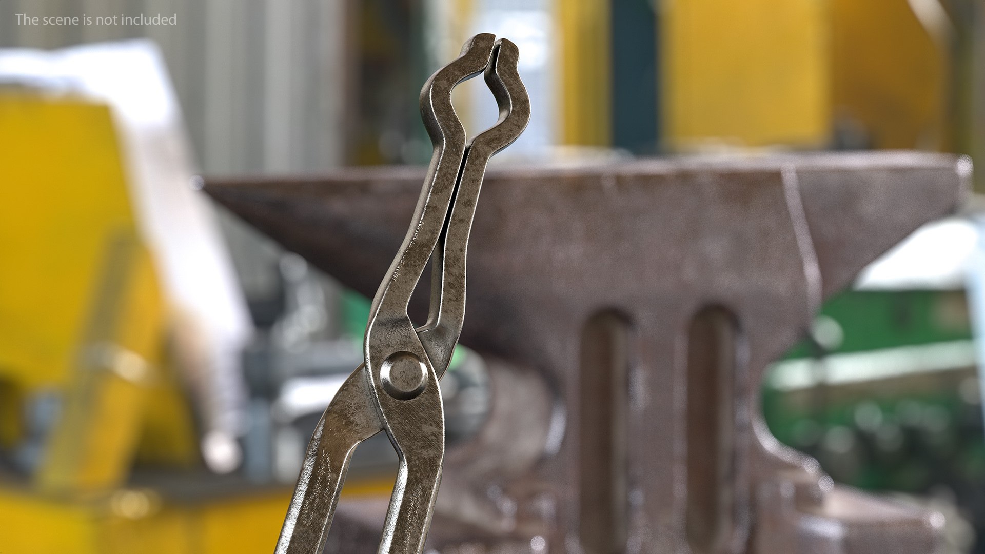 Blacksmith Pick Up Tongs 3D model preview
