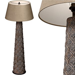 Large Floor lamp in oriental style Torchere Morocco Arabic 3D model 3D