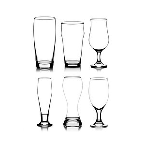 3D Beer Glasses Set 01 model