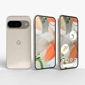 Google Pixel 9 Porcelain 3D
