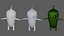 Personajes de verduras Modelo 3D de baja poli