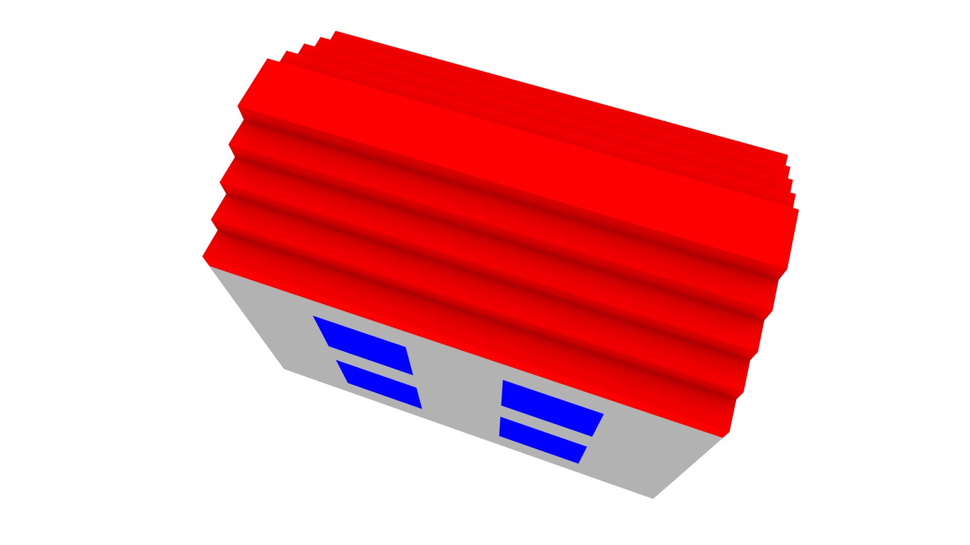 dxf simple pack houses trees