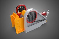 ORE ROCK STONE JAW CRUSHER CRUSHING BREAKER MILL MACHINE DIESEL