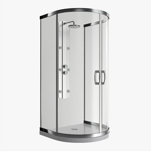 3D Semicircular Shower Enclosure model