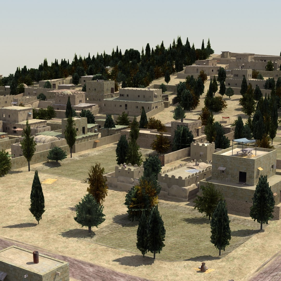 3dsmax rural countryside scene