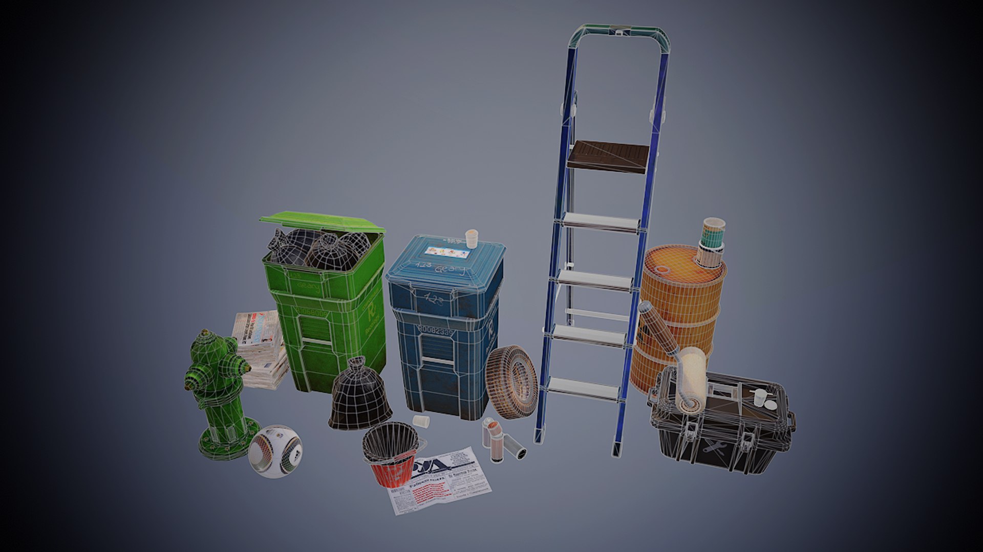 Urban Street Props Pack 3D model https://p.turbosquid.com/ts-thumb/TB/zptIEu/Og/wire3/jpg/1792416262/1920x1080/fit_q87/75d01267ece4db720083c82ba76dcb754cd3555a/wire3.jpg