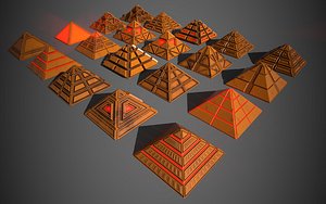 Sci-Fi Pyramid Plastic 3D model