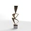 Modern Decorative Abstract Metal Art Sculpture 15 3D model