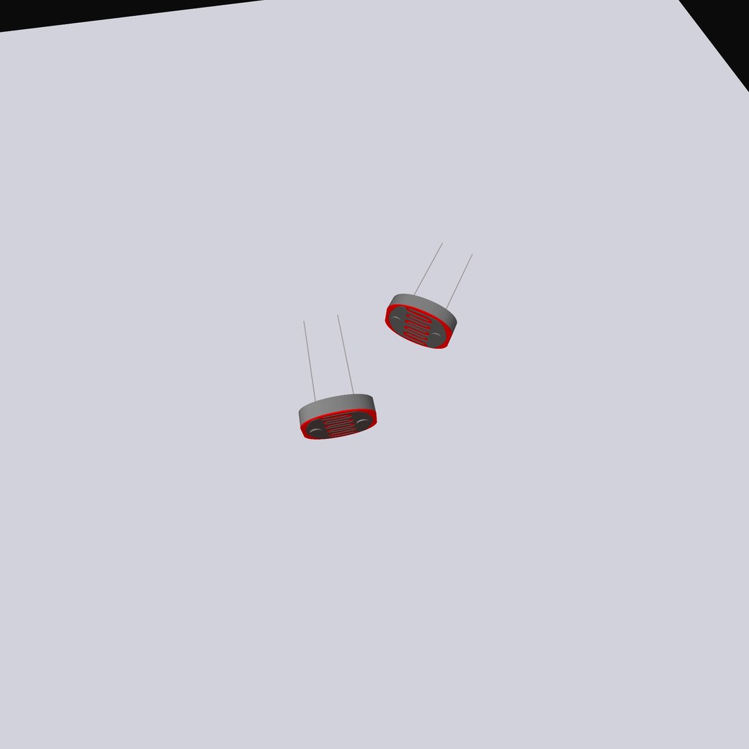 Photoresistor Photocell Resistor Model TurboSquid 1168468
