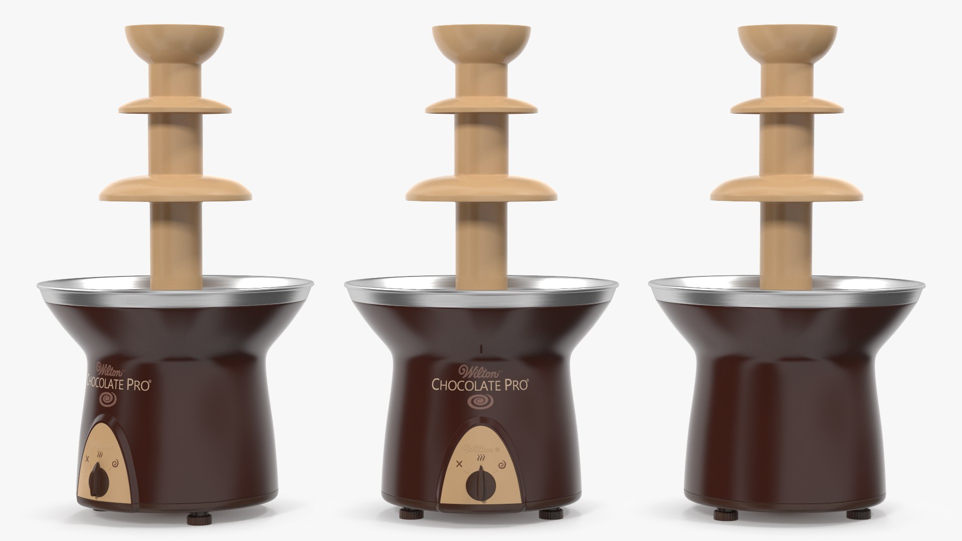 Wilton Chocolate Pro 3 Tier Chocolate Fountain 3D model preview