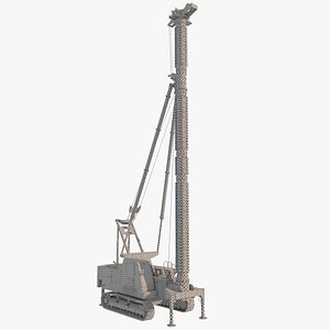 3D Pile Driver UVW Only model