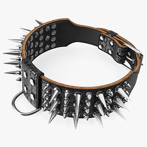 Dog Collar with Spikes Black