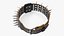Dog Collar with Spikes Black