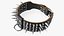 Dog Collar with Spikes Black
