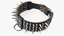 Dog Collar with Spikes Black
