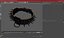 Dog Collar with Spikes Black