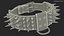 Dog Collar with Spikes Black