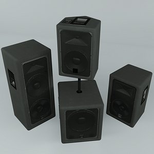 jbl jrx speaker 3D