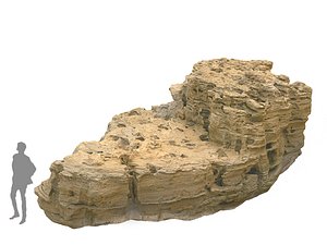 3D morocco sand rock 16k model