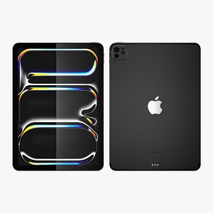 3D Apple iPad Pro 11 2024 Space Black