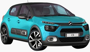 3D realistic citroen c3 2020