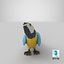 Parrot Blue Standing