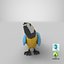 Parrot Blue Standing