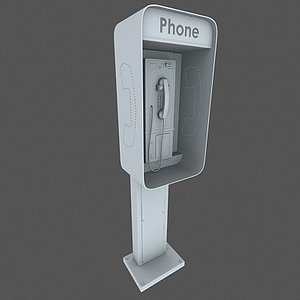 pay phone 3d max