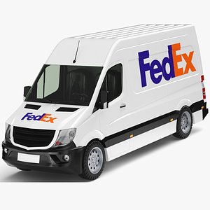 Detailed FEDEX Van 3D model