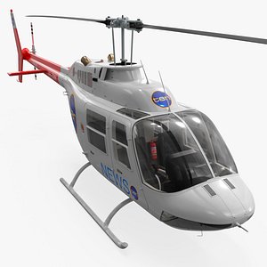 Bell 206B JetRanger III Helicopter Ten News White