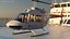 3D model Bell 206B JetRanger III Helicopter Ten News White