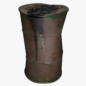 Oil Barrel Green Leaking Clean