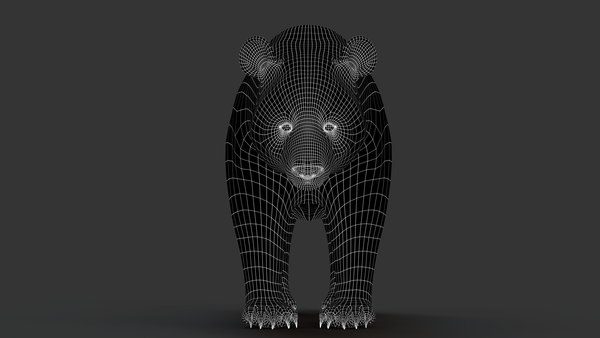 modelo 3d Panda gigante RIG XGEN-CORE - TurboSquid 2088821
