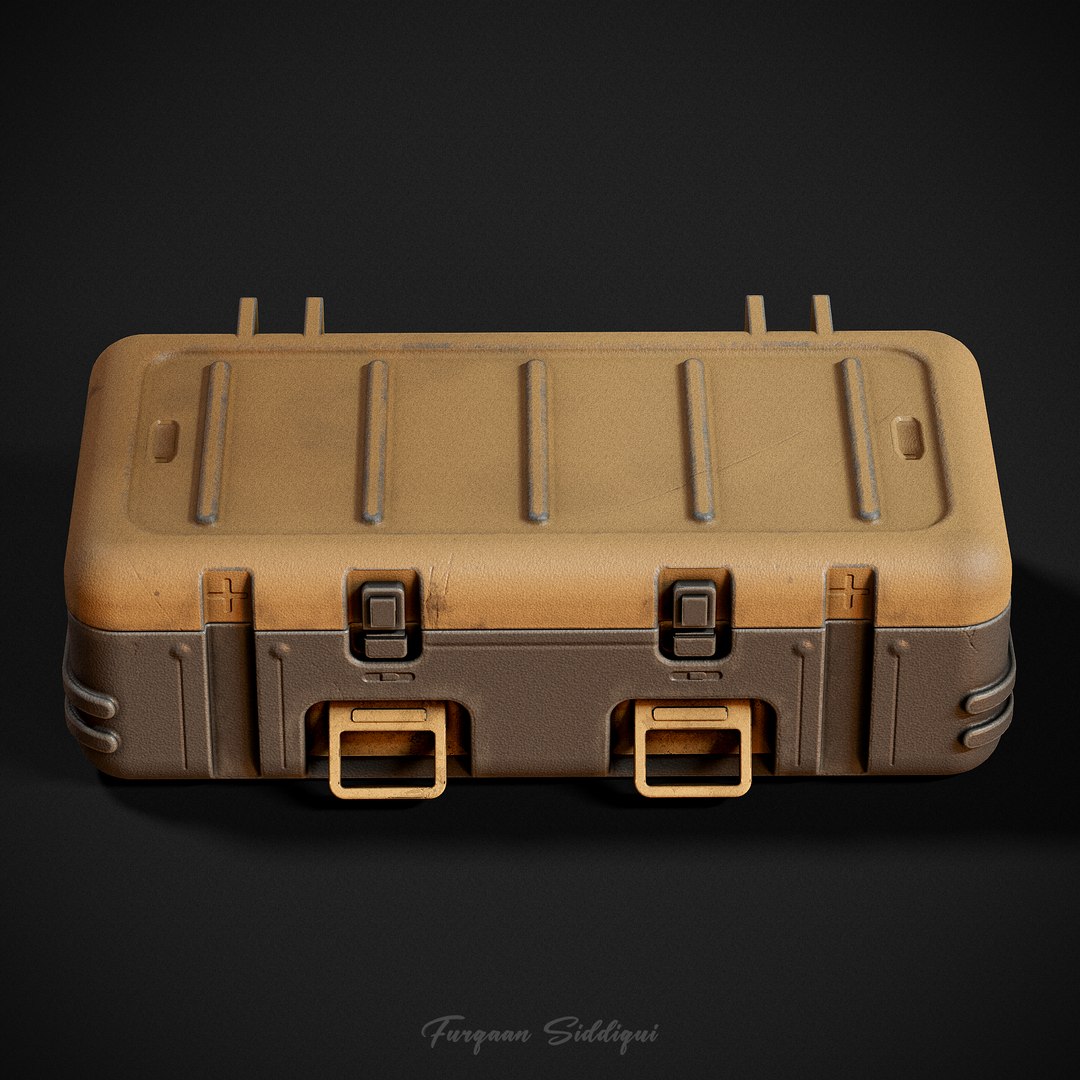 Military Weapon Crate PBR Model TurboSquid 2134906