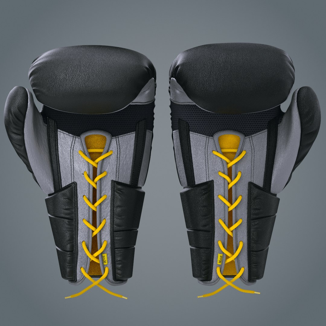 3d model boxing gloves everlast protex
